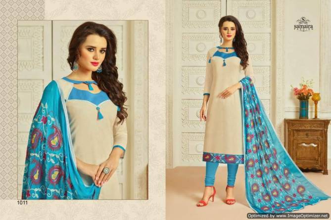 Monalisa Vol 1 Samaira Heavy Silk Cotton Dress Material Wholesale Price In Surat